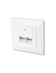 
DIGITUS DN-9005-N Placa de pared 80x80  STP 2 RJ45 Cat 6 LSA DIGITUS
Toma de Pared Montaje Empotrado Cat.6, 2 x RJ45 FTP, co
