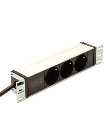 
DIGITUS DN-95411 Regleta 10" 3 Schuko, 1u Negra,  DIGITUS
 PDU - Regleta de enchufes con perfil de aluminio, toma de aliment