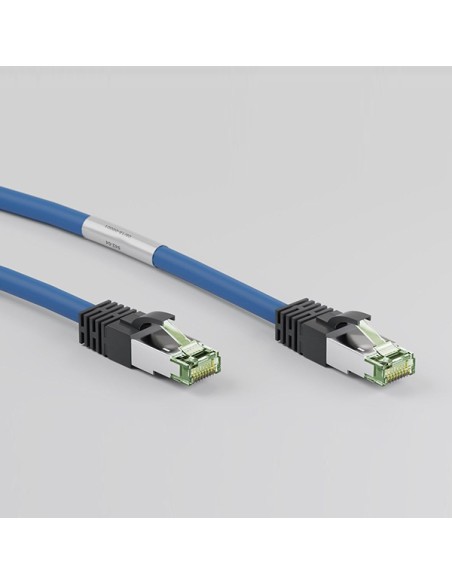 
45665 GOOBAY CAT 8.1 patch cable, S/FTP (PiMF), blue, 15 m - LSZH halógeno