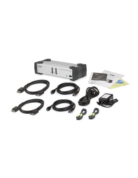 
CS1912 ATEN - Conmutador KVM  2 puertos DP-USB 3.0 - Audio ATEN