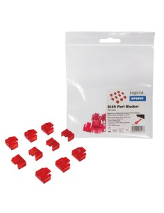 
MP0043 LOGILINK - Bloqueador de puertos RJ45, 10 bloqueadores Logilink