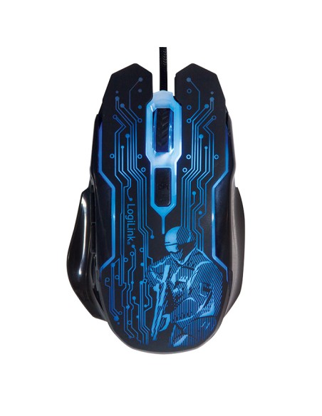 
ID0137 LOGILINK - Ratón Optico Gaming  800 a 2400dpii Negro USB Logilink