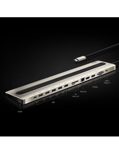 
UH3237 ATEN - Docking USB-C 3.2 Gen1 13 Puertos con PD 85W ATEN