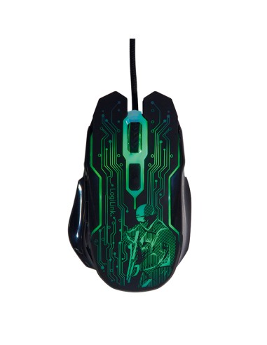 
ID0137 LOGILINK - Ratón Optico Gaming  800 a 2400dpii Negro USB Logilink