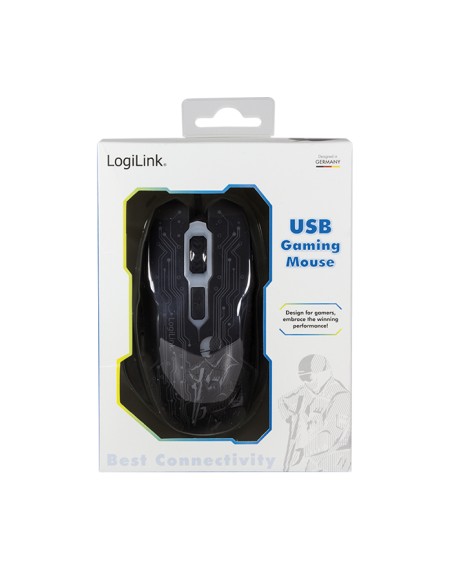 
ID0137 LOGILINK - Ratón Optico Gaming  800 a 2400dpii Negro USB Logilink
