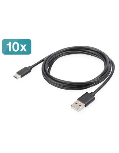 
AK-990960-018-S DIGITUS - Cable de conexión USB Type-C, 1,8 m. paquete de 10 uds.

USB Type-C connection cable, type C - A 