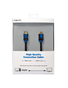 
Cable HDMI A-A 10 metros Negro con ethernet 4K 30Hz BLISTER