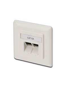 

Placa de pared 80x80
DIGITUS FTP 2 RJ45 Cat 6a