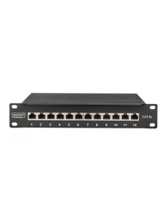
DN-91612S-EA DIGITUS - Panel 10" 12 Puertos FTP Cat 6A Negro 1U Digitus