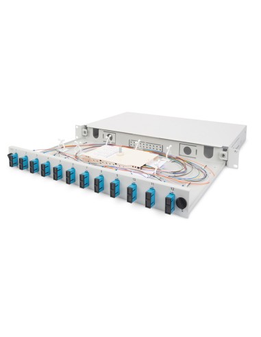 
DN-96200-QL DIGITUS - Caja de empalme de fibra óptica DIGITUS, extensible, cierre rápido