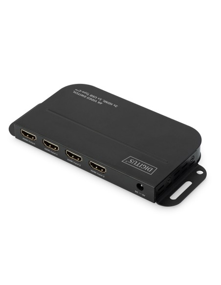 
DS-45321 DIGITUS - Conmutador Video 4K con 3 HDMI y 1 USB Type-C