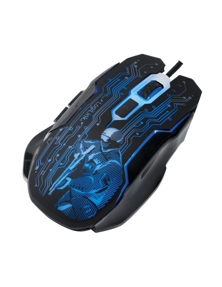 
ID0137 Ratón Optico Gaming  800 a 2400dpii Negro USB Logilink