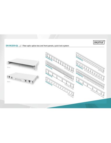 
DN-96200-QL DIGITUS - Caja de empalme de fibra óptica DIGITUS, extensible, cierre rápido

