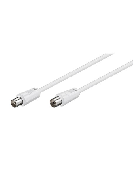 
11511 GOOBAY - Cable de Antena de  2,5 m Coaxial M a Coaxial H Blanco