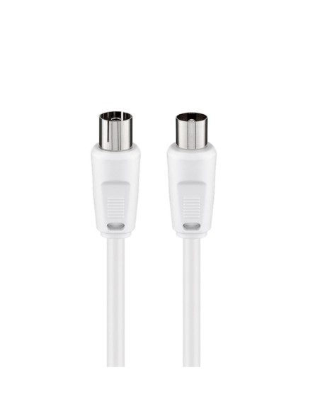 
11511 GOOBAY - Cable de Antena de  2,5 m Coaxial M a Coaxial H Blanco