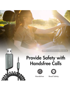 
BT0065 LOGILINK - Receptor de audio Bluetooth 5.3 para vehículos, 1x USB-A, 1x 3,5 mm Aux, negro Logilink 2