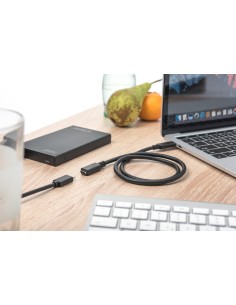 
AK-300210-007-S DIGITUS - Cable de 0,7 m USB 3.1 Gen2 10 Gbit/s USB-C Macho-Hembra. Extienda su puerto original de tipo C, a 