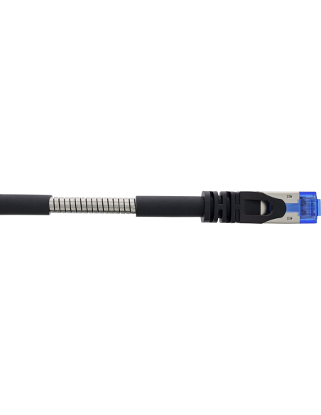 
75533S LOGILINK - Latiguillo CAT 6A, U/FTP,  0.30 m, Negro, Armado InLine 