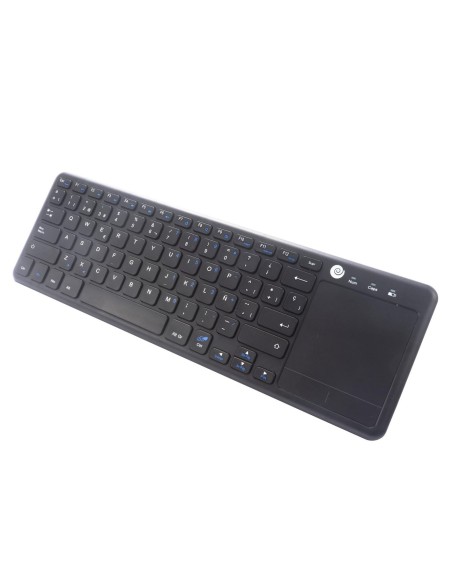 
TEW01-BK - Teclado inalámbrico con touchpad multitáctil para Smart TV