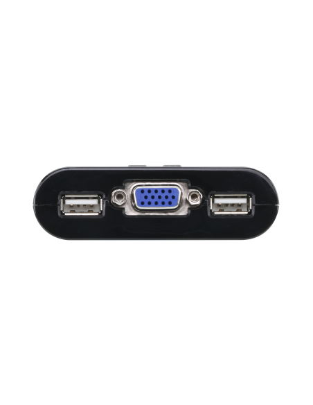 
CS22U ATEN - Switch KVM formato cable VGA USB de 2 puertos con selector remoto de puerto