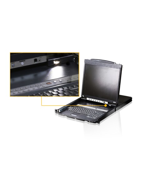 
CL5808N ATEN - Conmutador KVM  8 puertos VGA-USB-PS/2 con LCD de19" ATEN
