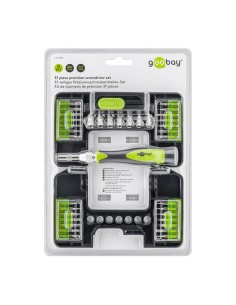 
74003 GOOBAY - Destornillador con Cabezales intercambiables 37 piezas Goobay