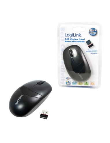 
ID0069 LOGILINK - Ratón Optico Wireless 2.4GHz 3 botones  Negro LogiLink