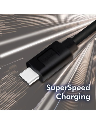 
CU0170 LOGILINK - Cable USB AM a USB-C M 2 m negro  5Gbps