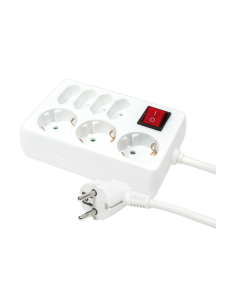 
LPS210 LOGILINK - Regleta de 3xCEE 7/4 Shucko 4xEuro so con Interruptor