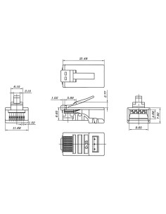 
93828 GOOBAY - Conector modular Cat 6 RJ45 M UTP SIN GUIA ( 1 UNIDAD )

Packing units:  10 / 100 / 5000
 2
