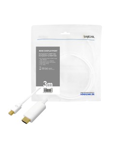 
CV0124 LOGILINK - Cable Mini DisplayPort/HDMI  3m 4K 30Hz   Blanco Logilink 2
