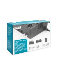 
DN-170110 DIGITUS - SAI 600VA 360W  Interactivo 4x shucko,3x IEC C13, USB, RJ 2