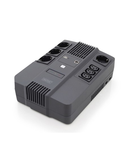 
DN-170111 DIGITUS - SAI 800VA 480W  Interactivo 4x shucko,3x IEC C13, USB, RJ