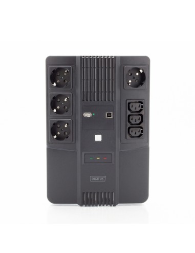 
DN-170111 DIGITUS - SAI 800VA 480W  Interactivo 4x shucko,3x IEC C13, USB, RJ