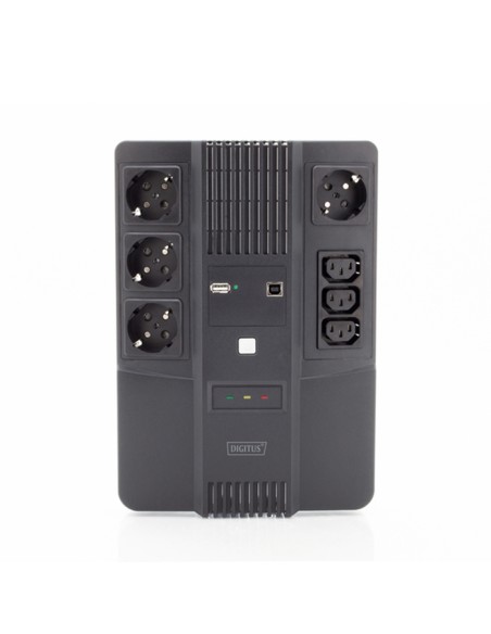 
DN-170111 DIGITUS - SAI 800VA 480W  Interactivo 4x shucko,3x IEC C13, USB, RJ