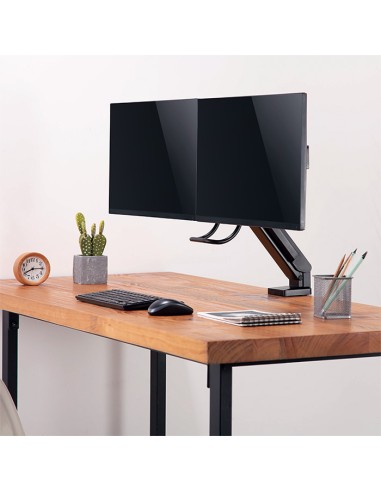 
BP0102 LOGILINK - Soporte de mesa para 2 Monitores 17-27" con asa, P. Curvas