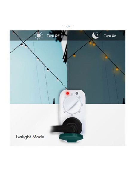 
ET0013 LOGILINK - Programador electrico con sensor de dia/noche IP44  Logilink