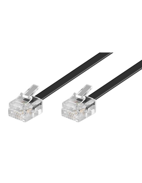 
50319 - Cable Telefonico  RJ11 6P4C Negro 10 m