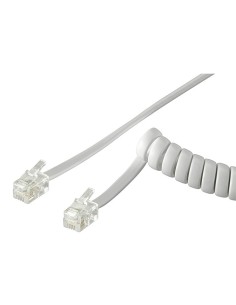 
50246 - Cable Telefono-Auricular RIZO 4/4 RJ10 2 m Blanco