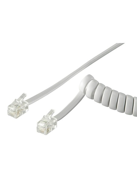 
50246 - Cable Telefono-Auricular RIZO 4/4 RJ10 2 m Blanco