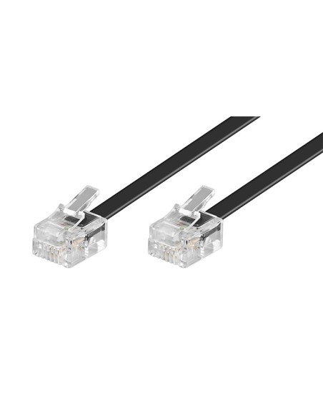 
50318 - Cable Telefonico  RJ11 6P4C Negro  6 m