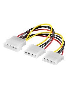
50684 - Cable Interno PC;  1xHDD/5.25 M 4-pin a 2xHDD/5.25 H 4-pin