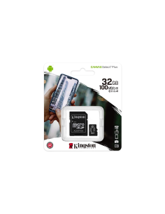 
Kingston Canvas Select Plus Tarjeta microSD, SDCS2/25GB Class 10 con Adaptador SD