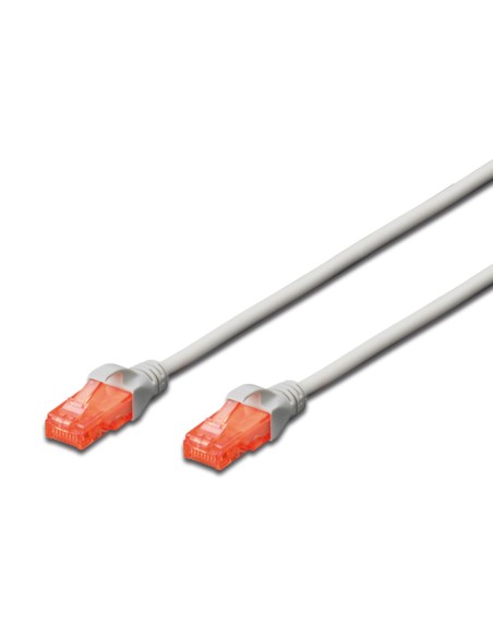 
DIGITUS - DK-1612-010 - CAT 6, latiguillo U-UTP, PVC AWG 26/7, longitud 1 m, color gris - EAN 4016032371861 - Embalaje: Cajas