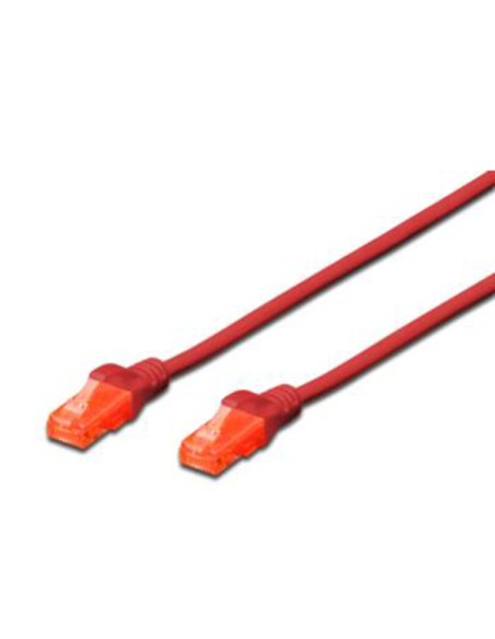 
DIGITUS - DK-1617-100/R - Latiguillo Cat.6 UTP de10 m  Rojo  Cobre, LSZH (Libre de Halógenos) Digitus - EAN 4016032388074 - E
