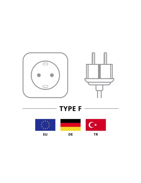 
38839 GOOBAY - Regleta de  6 tomas Sin Interruptor Negra y 5,00 m Goobay