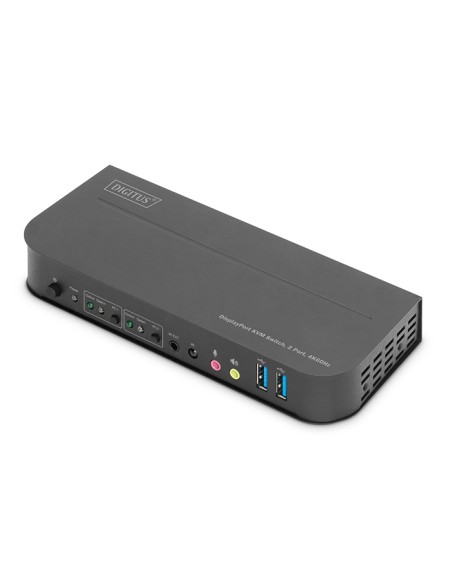 
DS-12850 DIGITUS - Conmutador KVM  2 puertos 2 DP in, 1 DP/HDMI out 4K60Hz