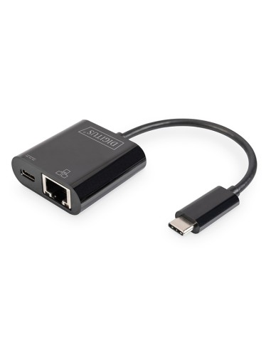 
DN-3027 DIGITUS - Adaptador de Red USB 3.0 Gigabit 1Gbit/s- RJ45 USB-C +PD