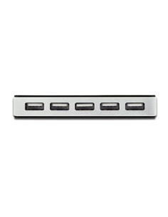 
Hub USB 2.0 de 10 puertos con alimentador,Negro, DIGITUS 2