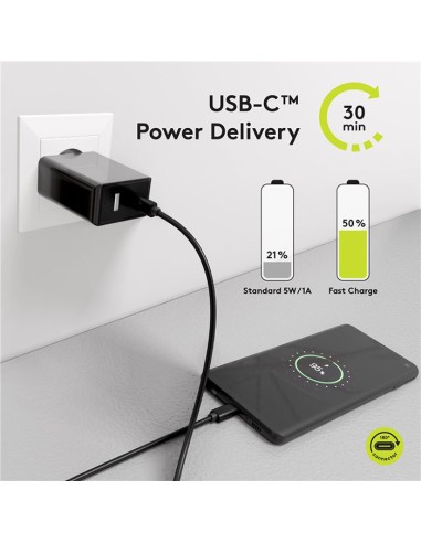 
49254 GOOBAY - Cable de 1 m USB 3.1 Gen2 20 Gbit/s USB-C a USB-C Negro